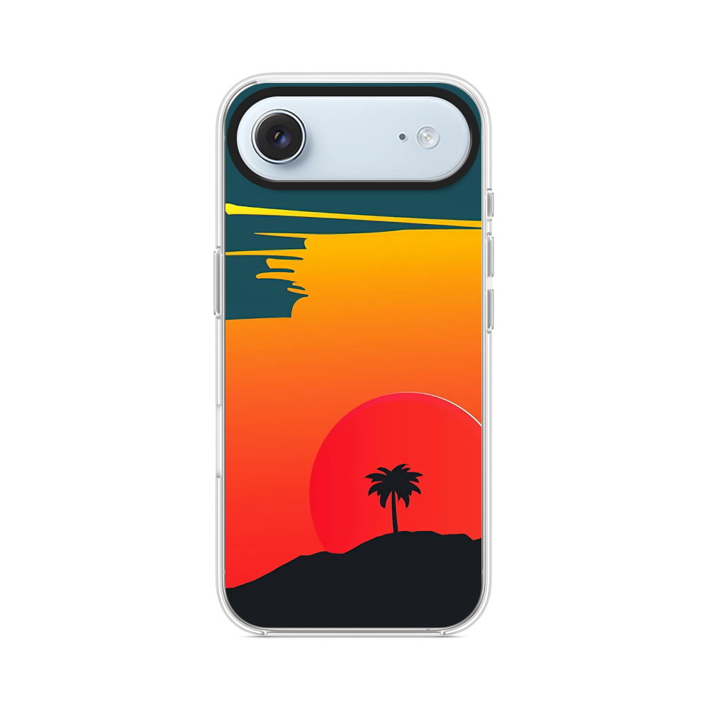 夕焼けのヤシの木 iPhone Airオリジナルケース