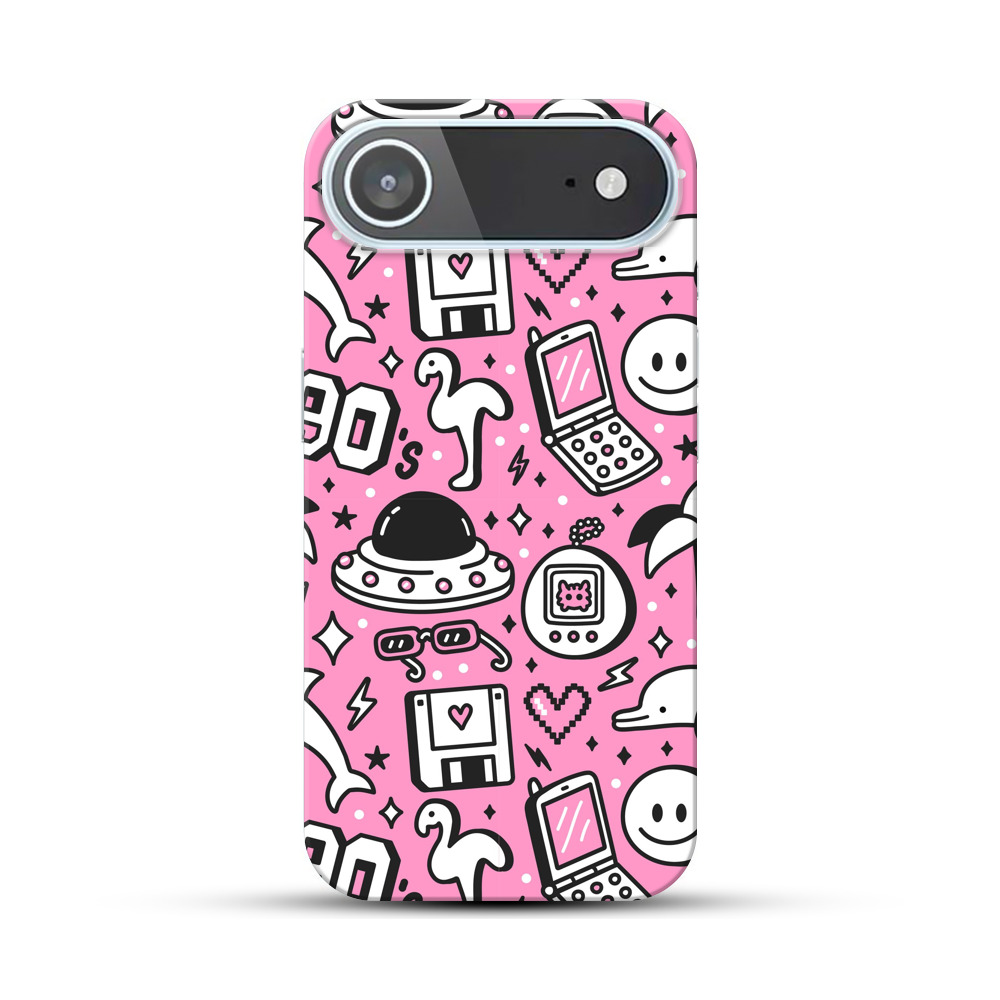 90年代レトロパターン iPhone Airオリジナルハードケース