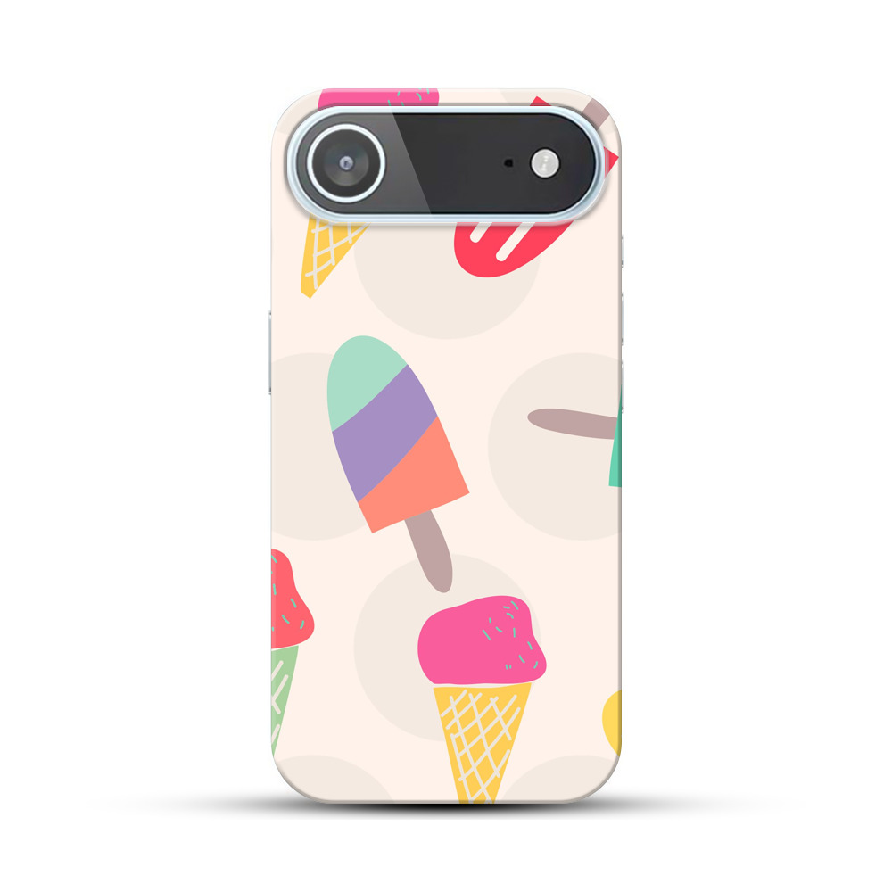 アイスクリームのパターン iPhone Airオリジナルハードケース