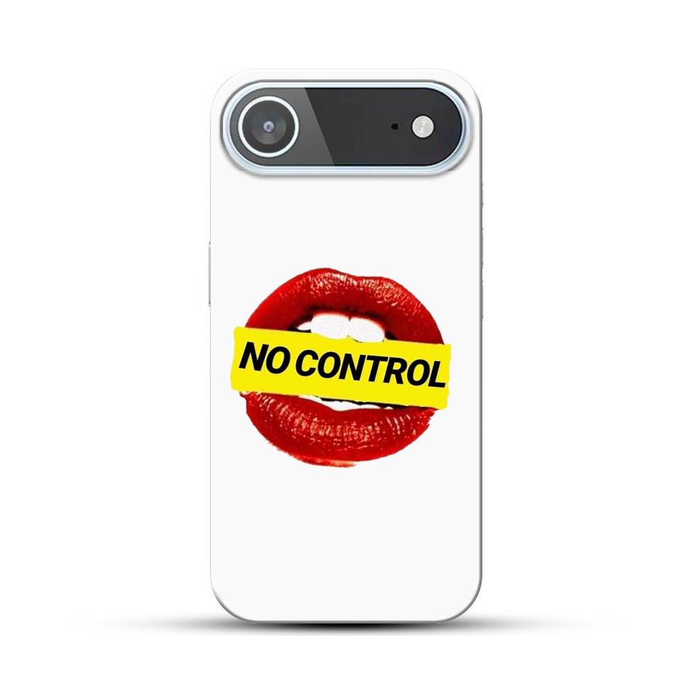 赤い唇と警告 iPhone Airオリジナルハードケース