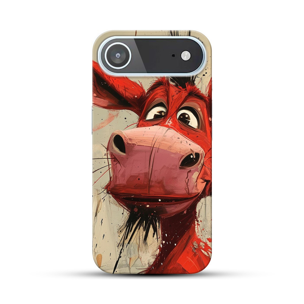 赤いロバのイラスト iPhone Airオリジナルハードケース