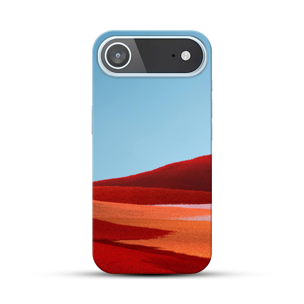 赤い丘と青空 iPhone Airオリジナルハードケース