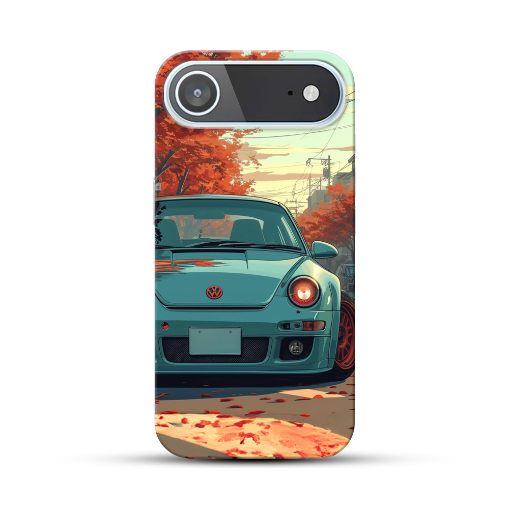 秋紅葉スポーツカー iPhone Airオリジナルハードケース