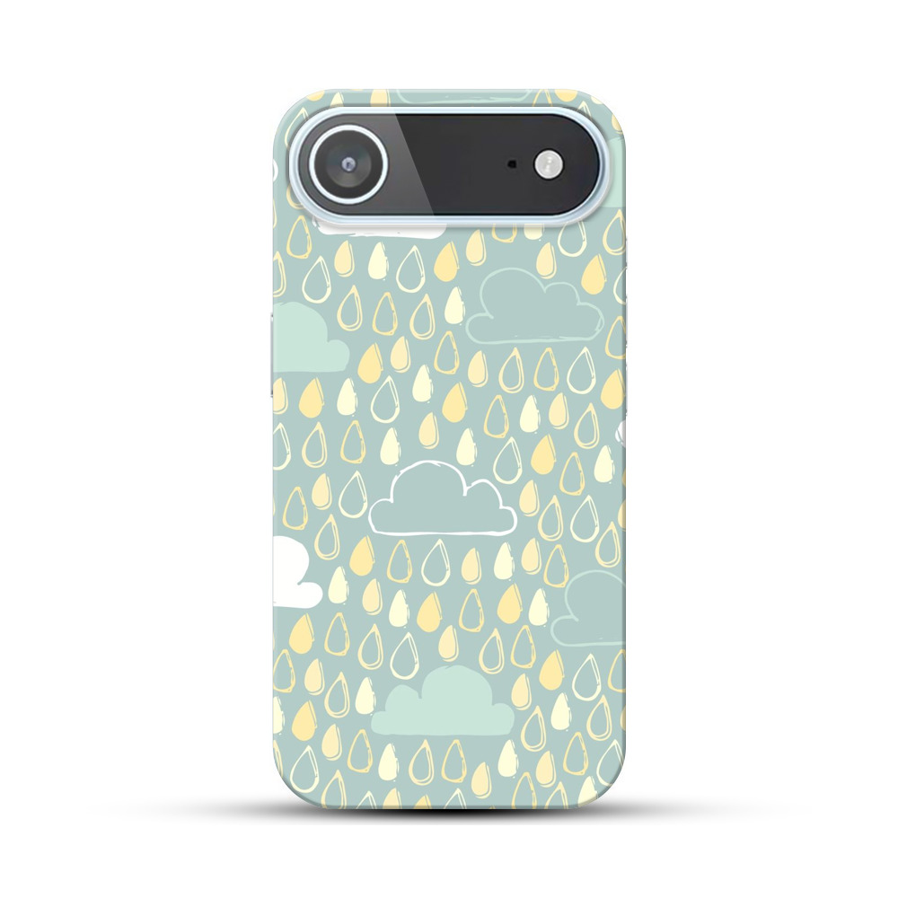 雨のパターン iPhone Airオリジナルハードケース