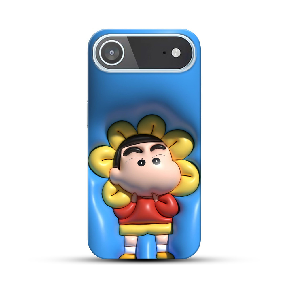 花とアニメキャラ iPhone Airオリジナルハードケース