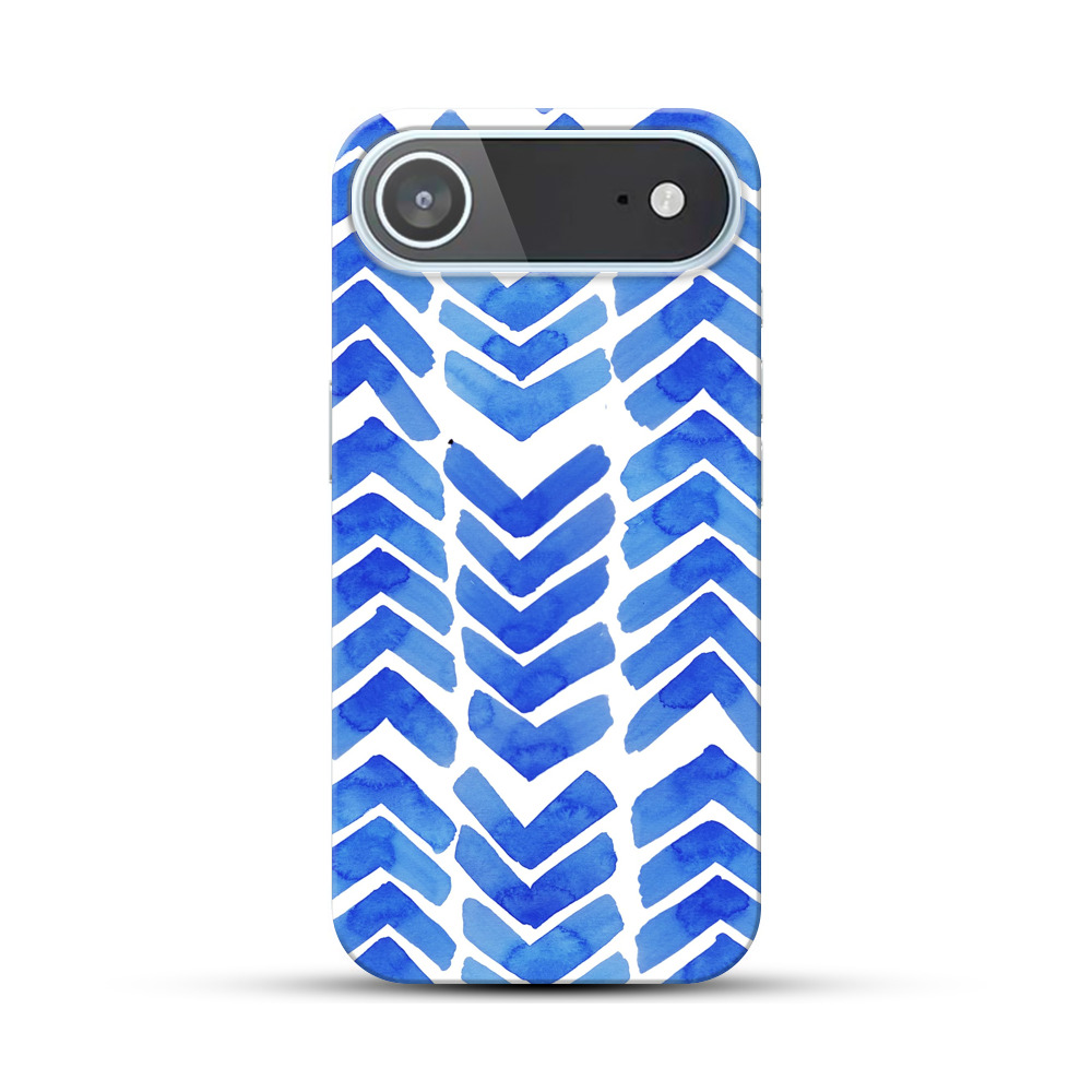 青の模様 iPhone Airオリジナルハードケース