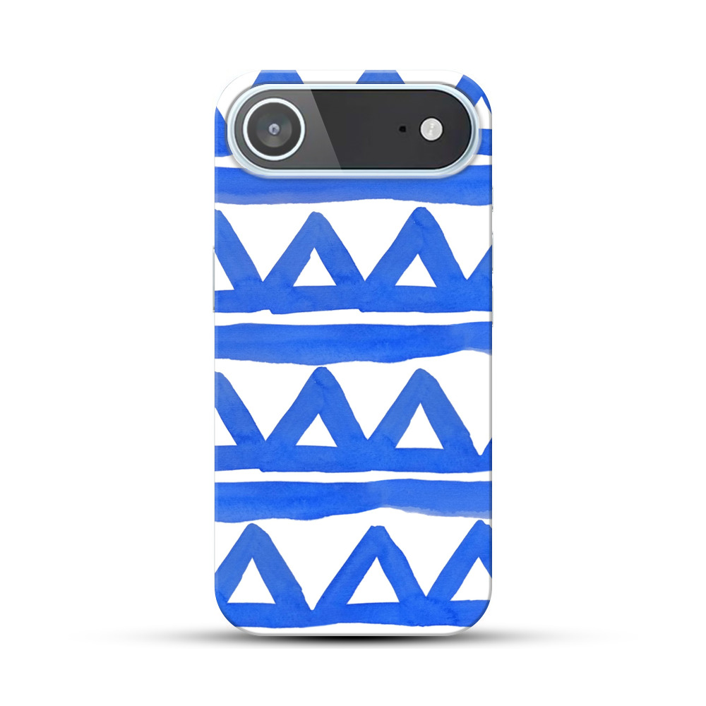 青い柄のデザイン iPhone Airオリジナルハードケース