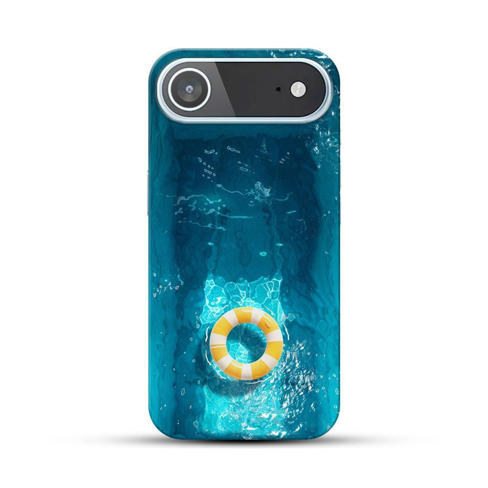 青い水面と浮き輪 iPhone Airオリジナルハードケース
