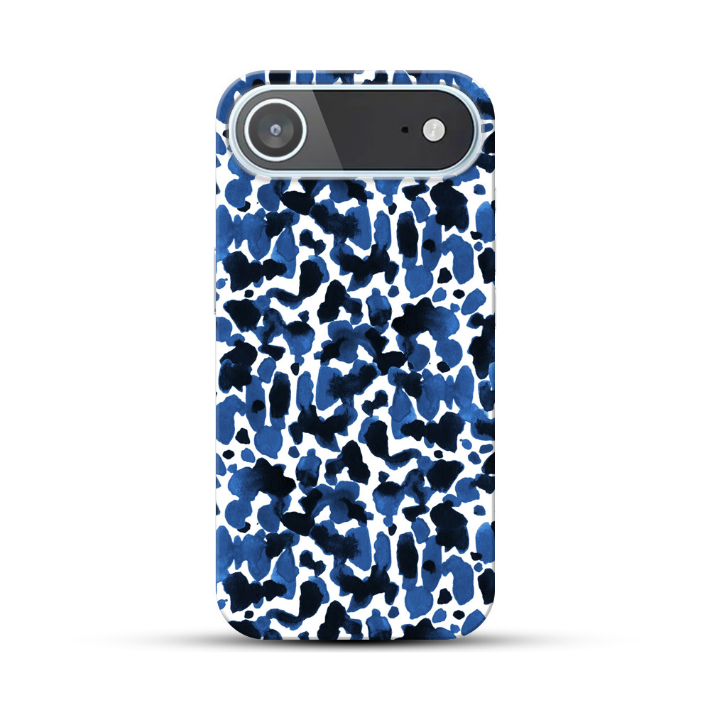 青い水彩模様 iPhone Airオリジナルハードケース