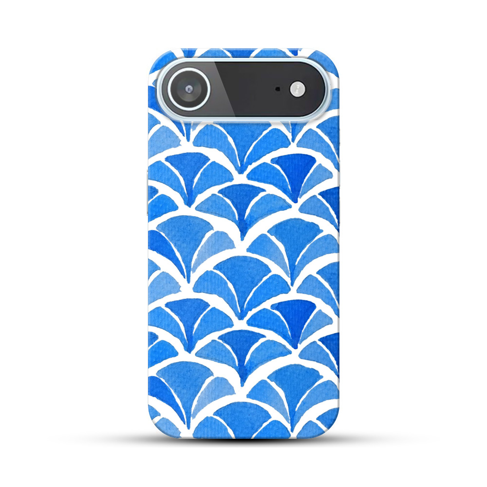 青い波の模様 iPhone Airオリジナルハードケース