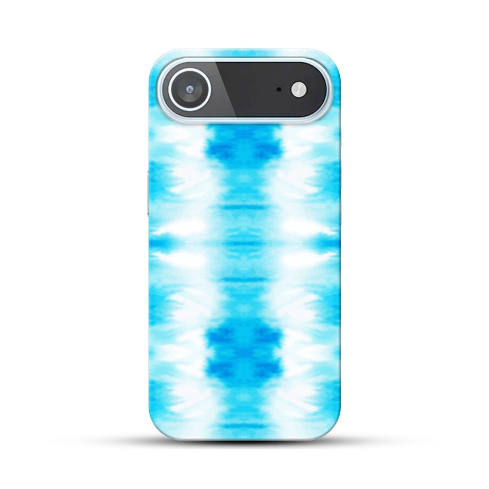 青い水彩の模様 iPhone Airオリジナルハードケース