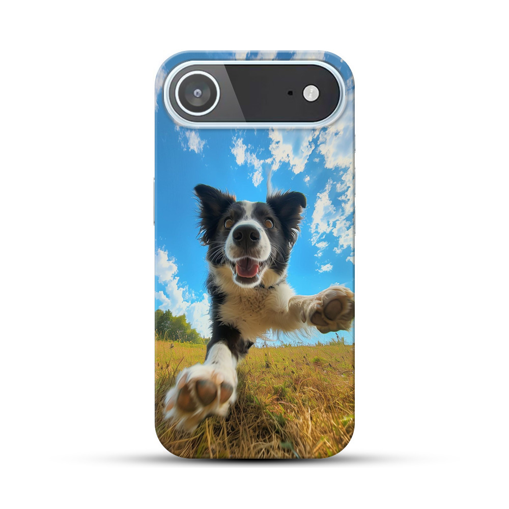 元気なボーダーコリー iPhone Airオリジナルハードケース