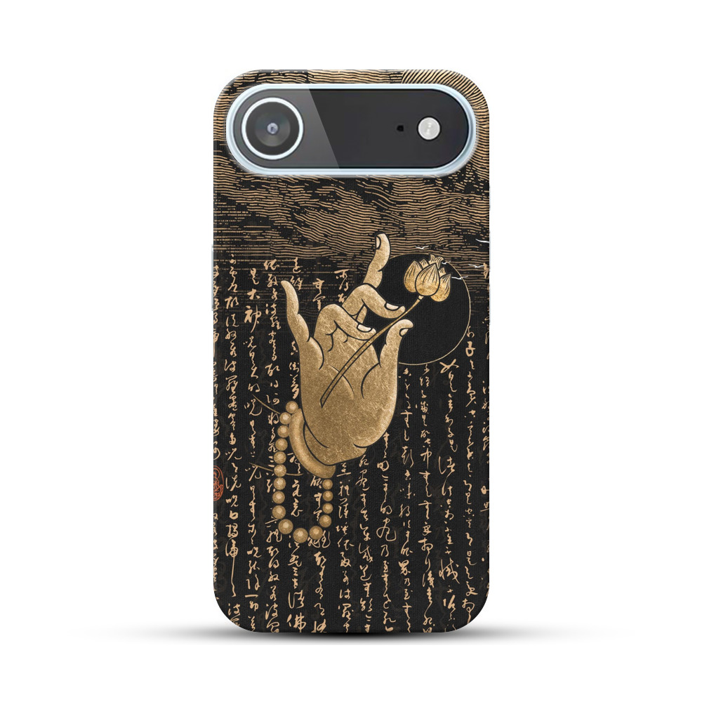 蓮の花を持つ仏手 iPhone Airオリジナルハードケース