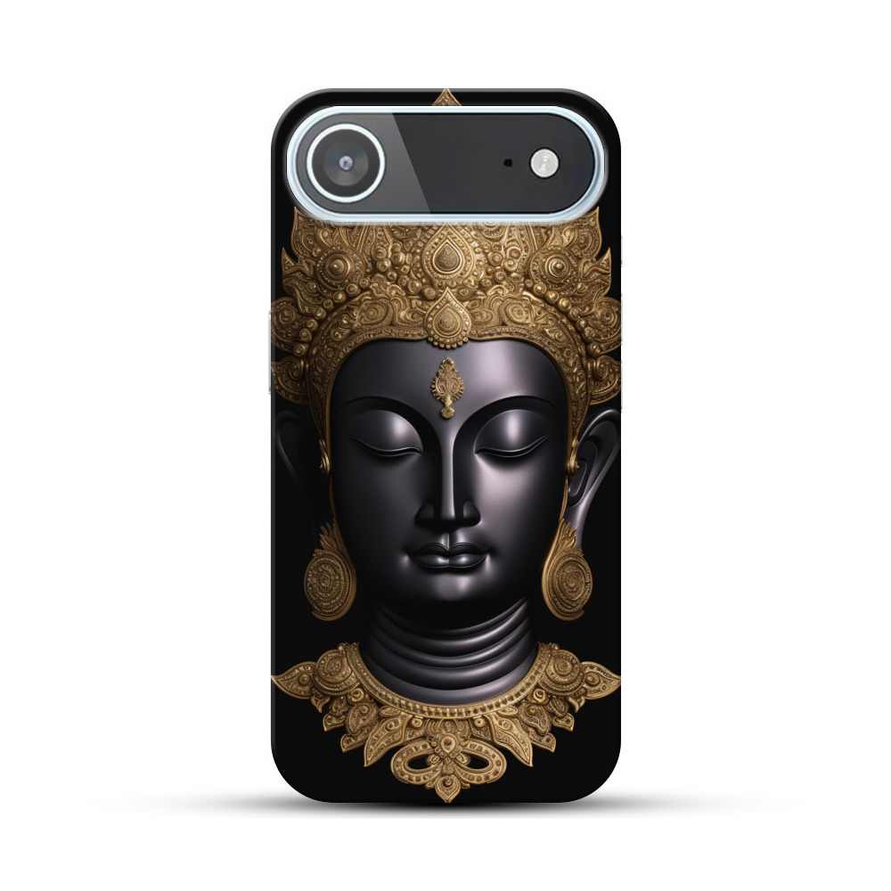 黒と金の仏像飾り iPhone Airオリジナルハードケース