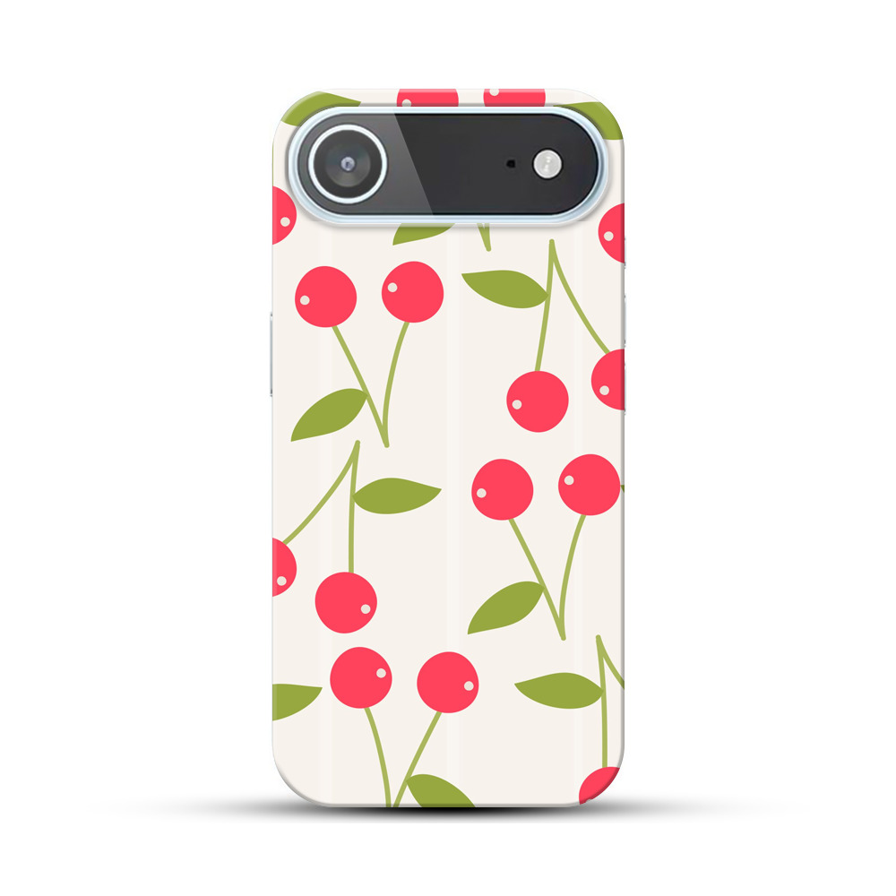 チェリーのパターン iPhone Airオリジナルハードケース