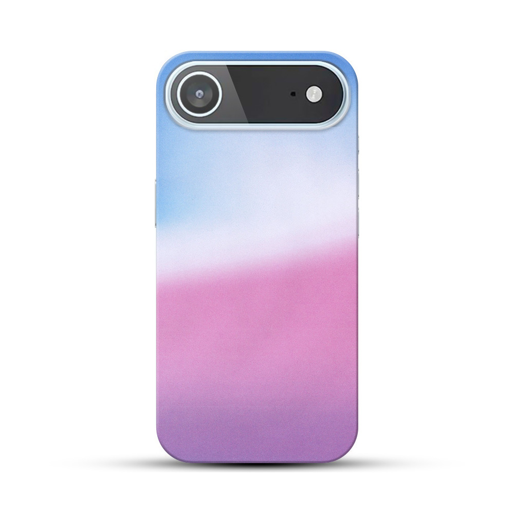 抽象的な青とピンクの背景 iPhone Airオリジナルハードケース