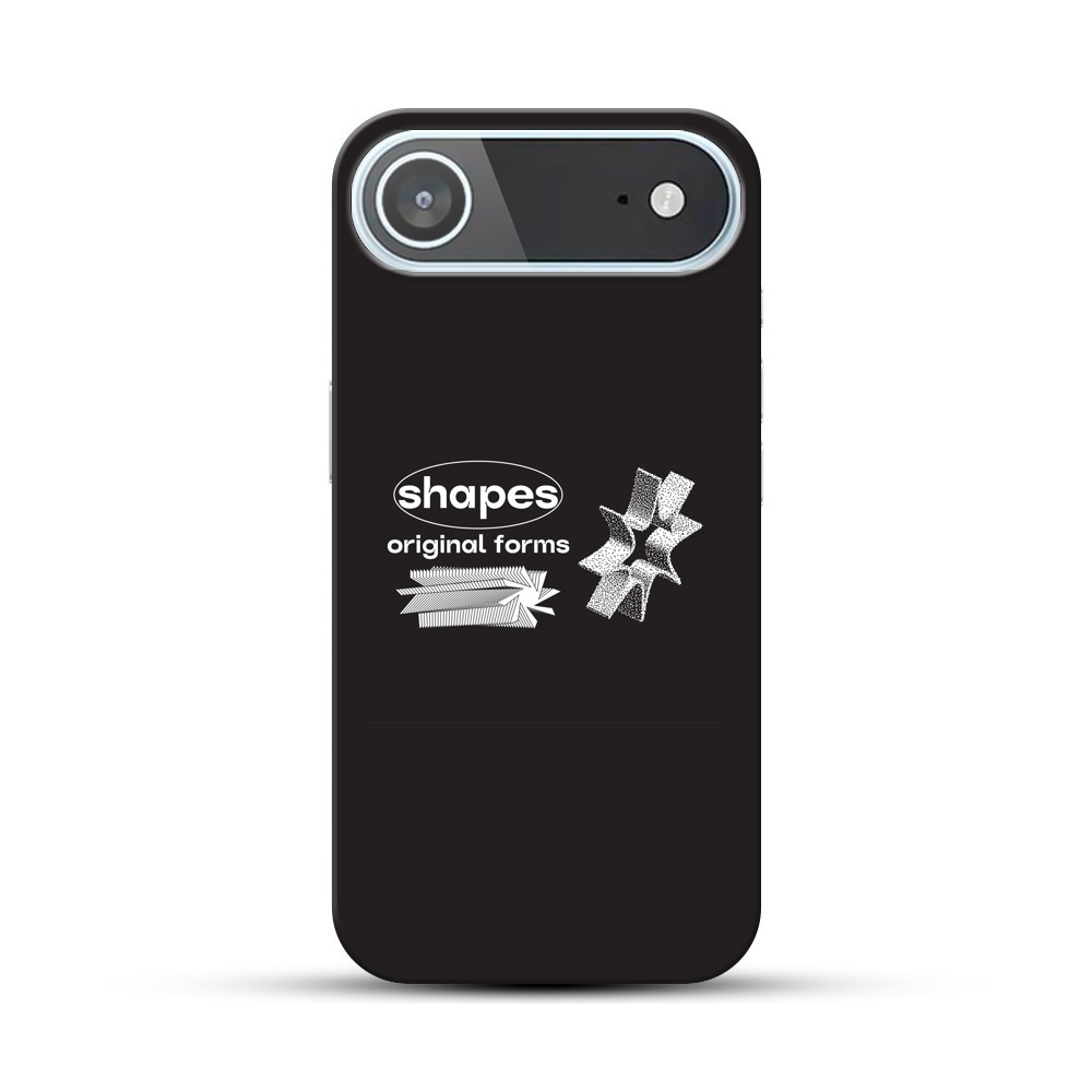 抽象的な形状とデザイン iPhone Airオリジナルハードケース