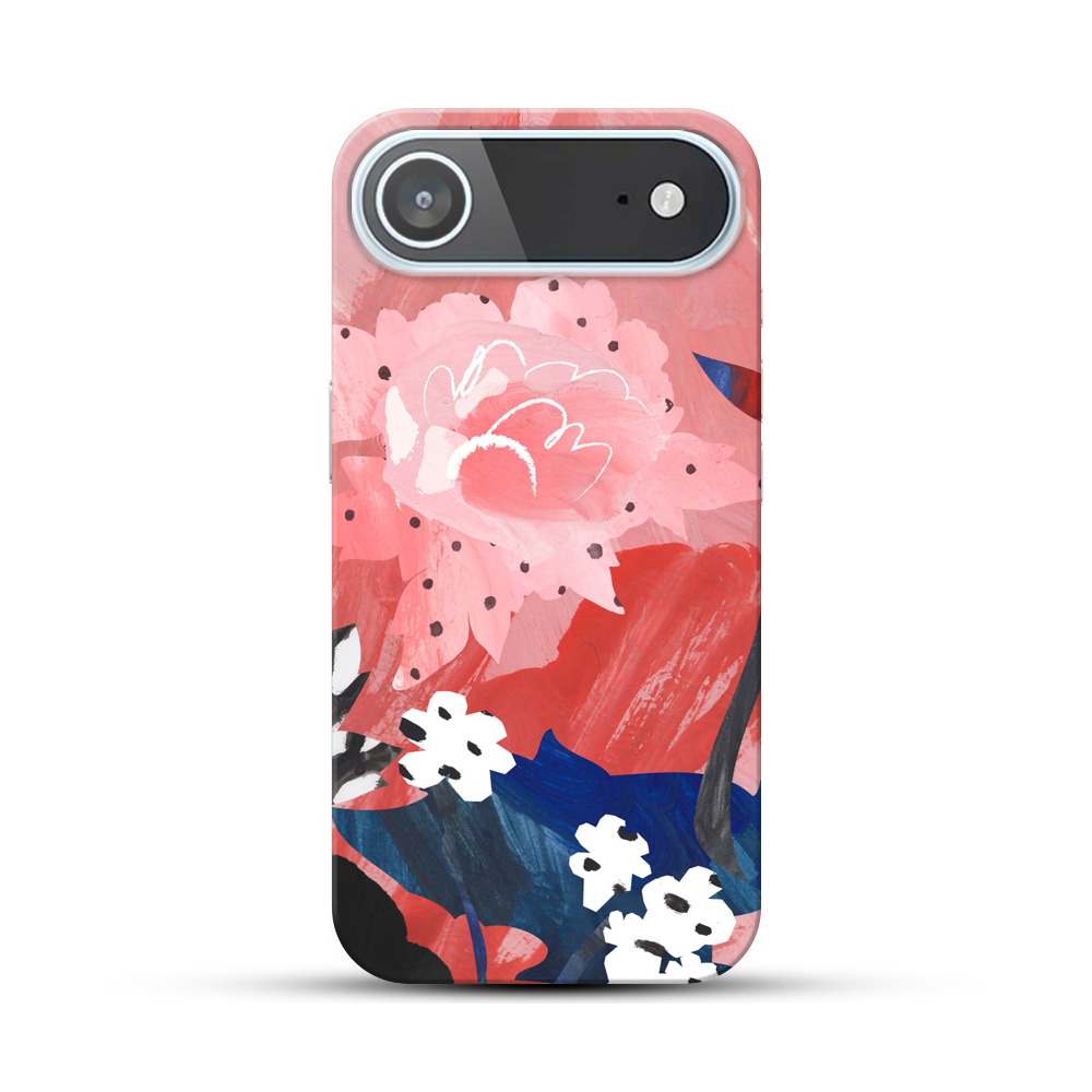 抽象的な花のイラスト iPhone Airオリジナルハードケース