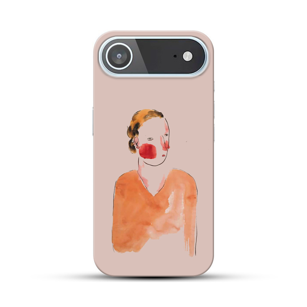 抽象的な女性のイラスト iPhone Airオリジナルハードケース