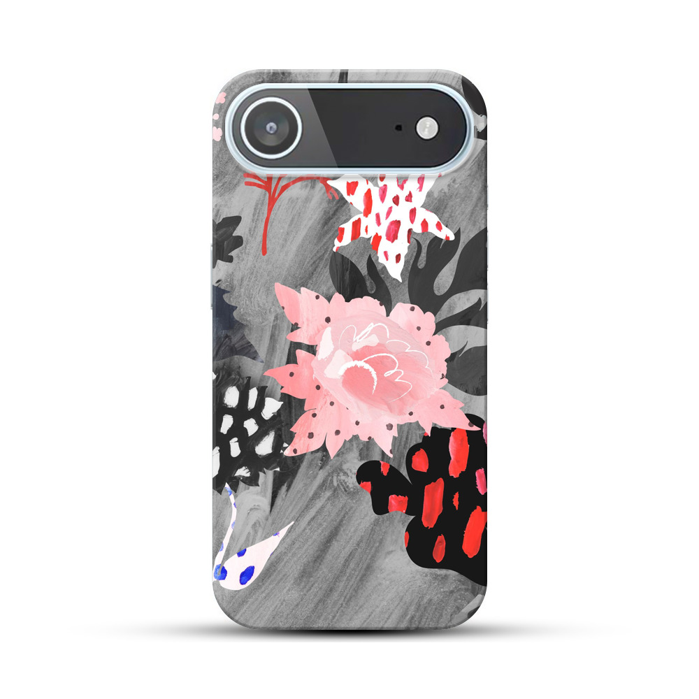 抽象的な花と葉のデザイン grey-canvas 抽象的な花と葉のデザイン grey-canvas