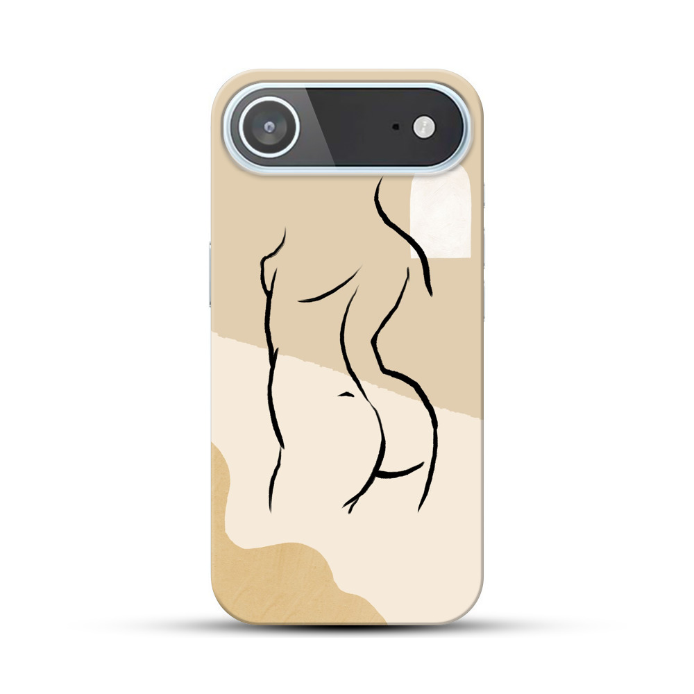 抽象的な体の線画 iPhone Airオリジナルハードケース