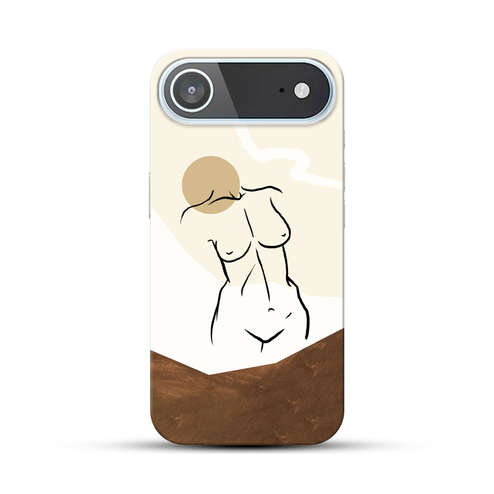 抽象的な女性のfigure iPhone Airオリジナルハードケース