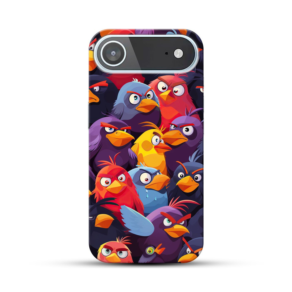 カラフルな鳥の群れ iPhone Airオリジナルハードケース