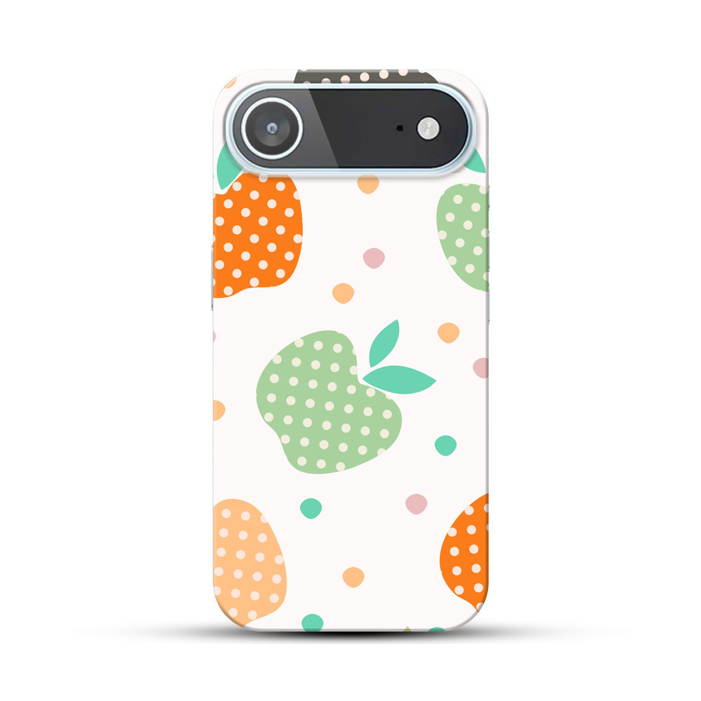 ドット柄のりんごのパターン iPhone Airオリジナルハードケース