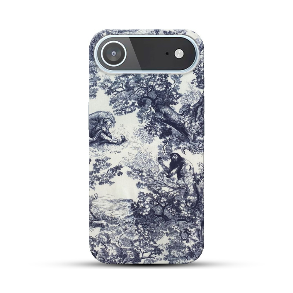 動物と木々のデザイン iPhone Airオリジナルハードケース