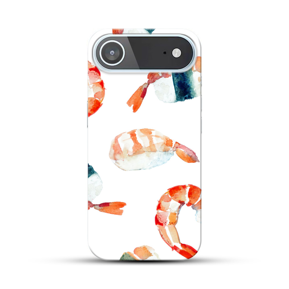 エビのパターン iPhone Airオリジナルハードケース