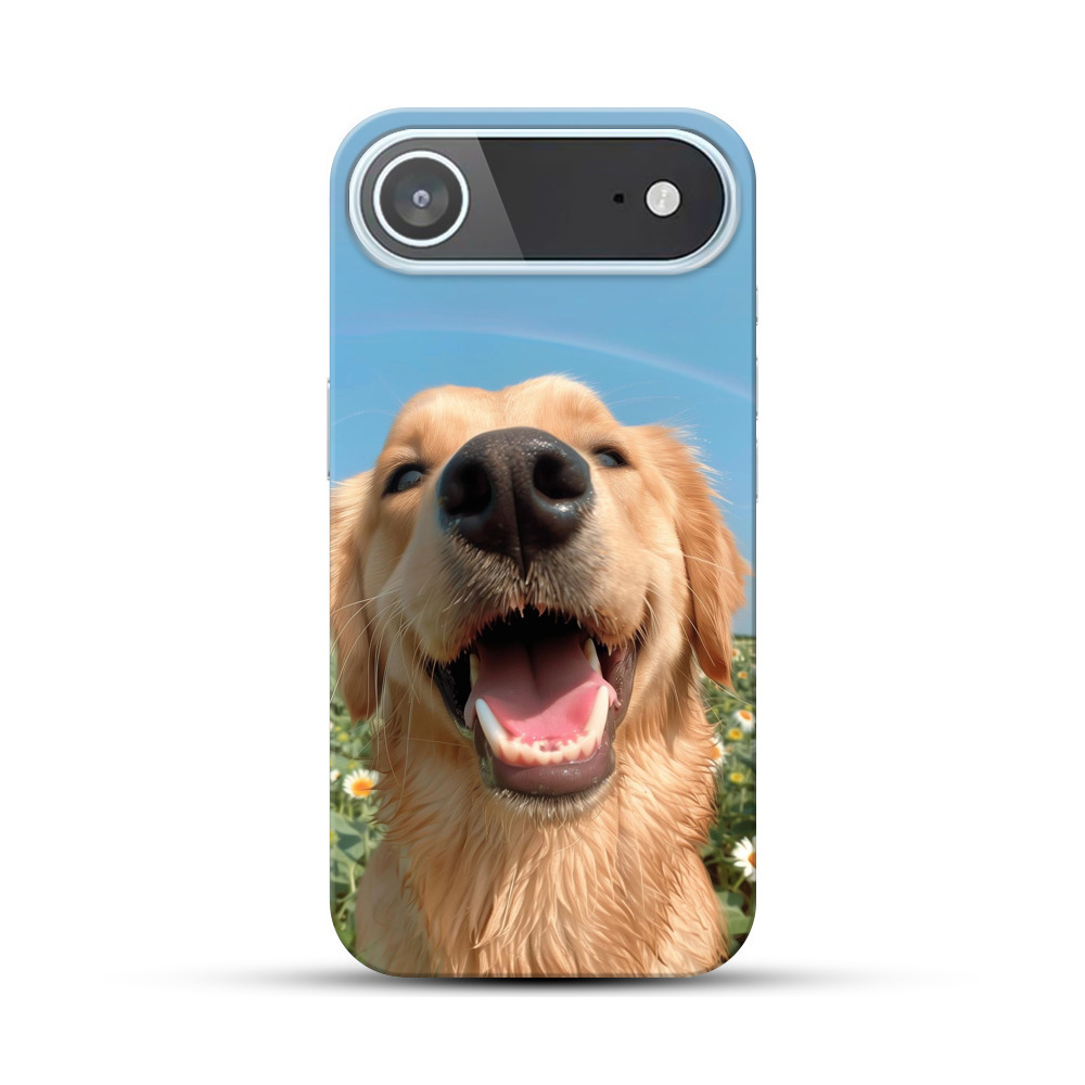 笑顔のゴールデンレトリバー犬ケース用写真 iPhone Airオリジナルハードケース