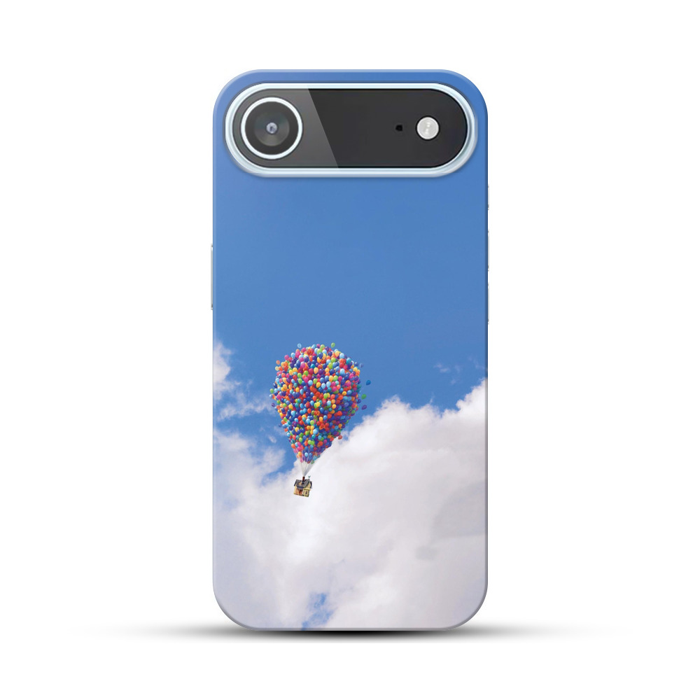 風船と家と青空 iPhone Airオリジナルハードケース