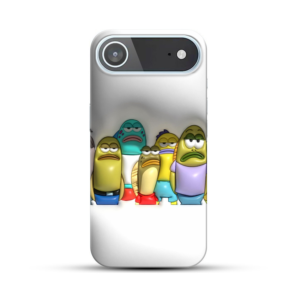 個性的な魚のキャラたち iPhone Airオリジナルハードケース