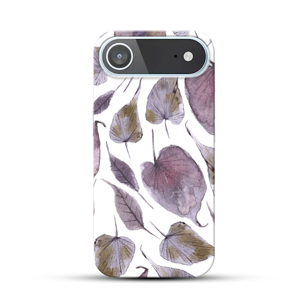 葉のパターン iPhone Airオリジナルハードケース
