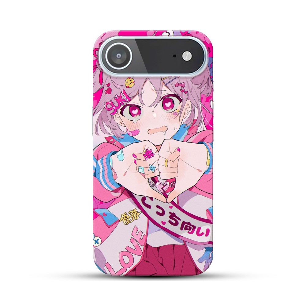 ハートを作る元気な女の子 iPhone Airオリジナルハードケース
