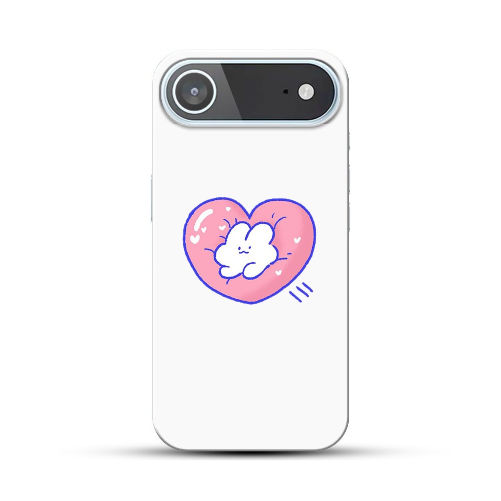 ハートを抱きしめるかわいいくま iPhone Airオリジナルハードケース
