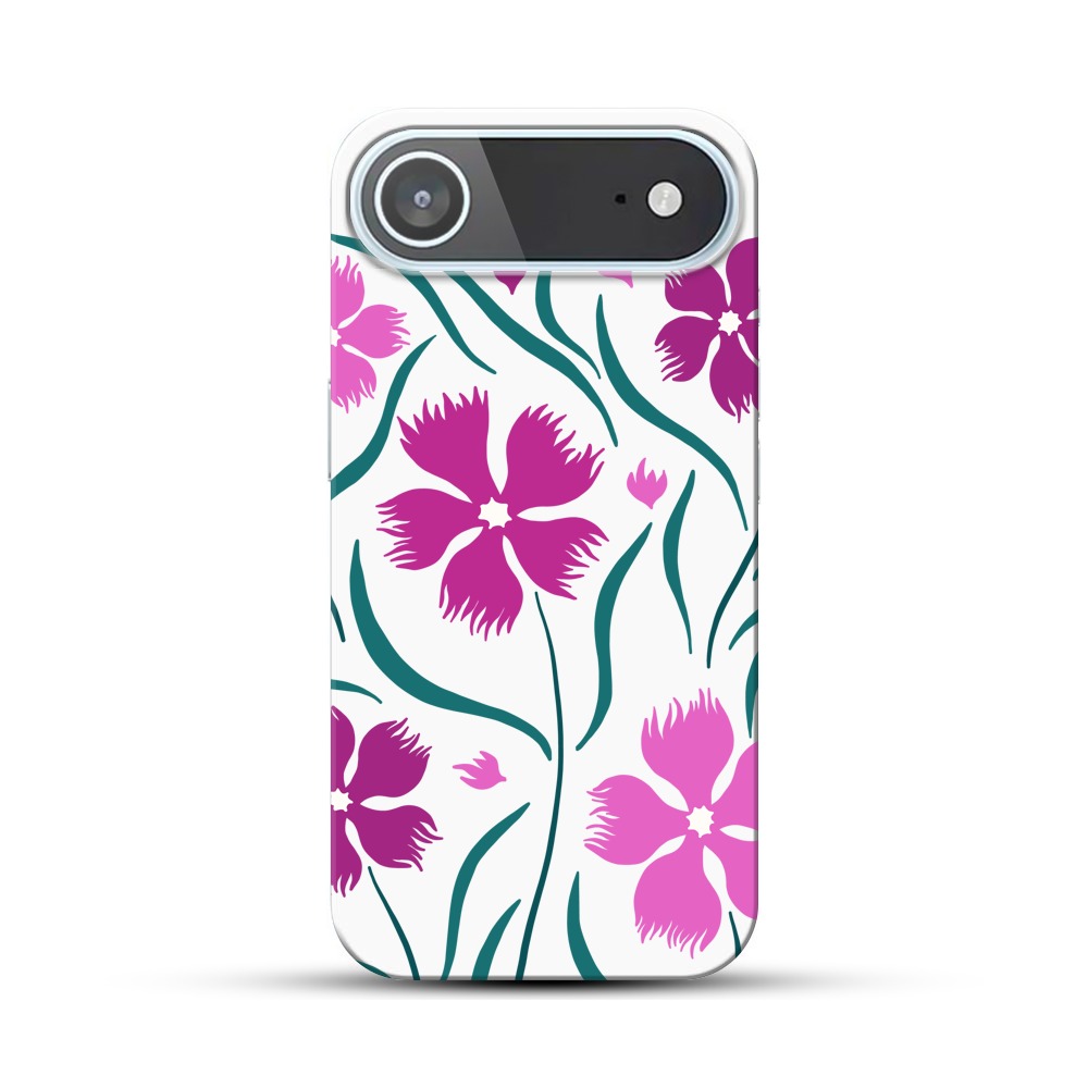 花のデザイン iPhone Airオリジナルハードケース