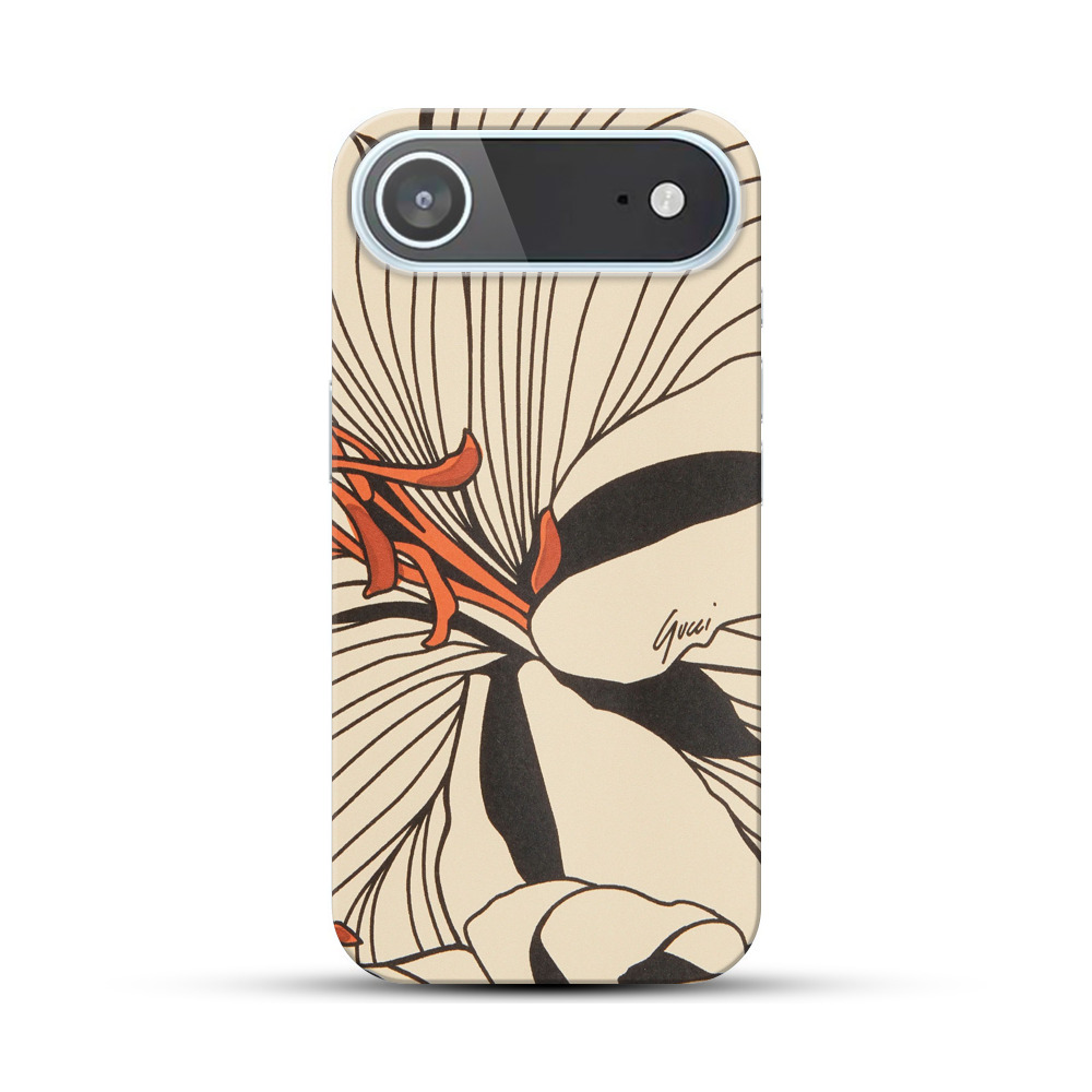 花のデザイン iPhone Airオリジナルハードケース