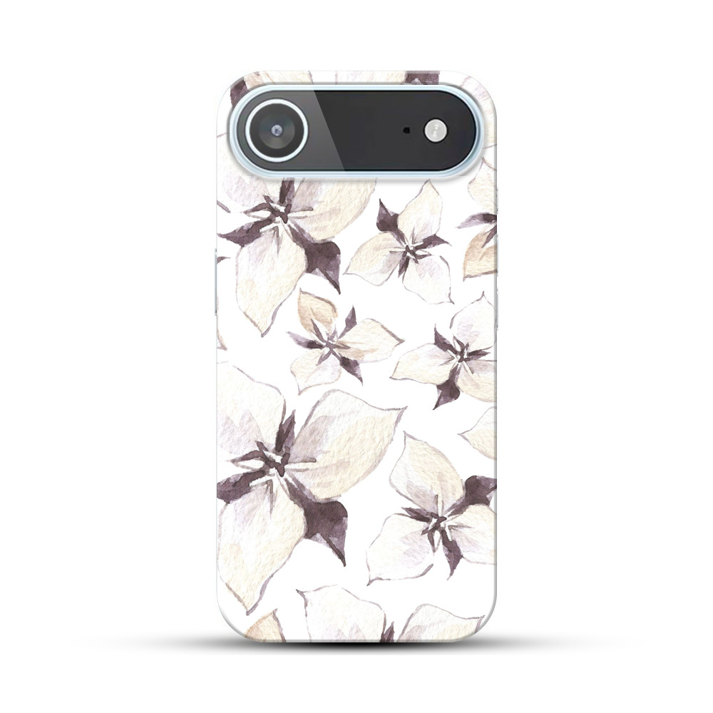 花の模様 iPhone Airオリジナルハードケース