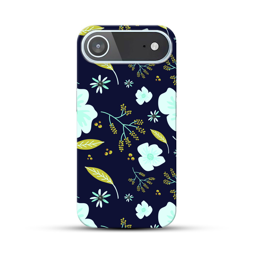 花のパターン iPhone Airオリジナルハードケース