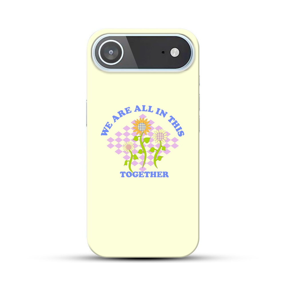 花とメッセージ iPhone Airオリジナルハードケース