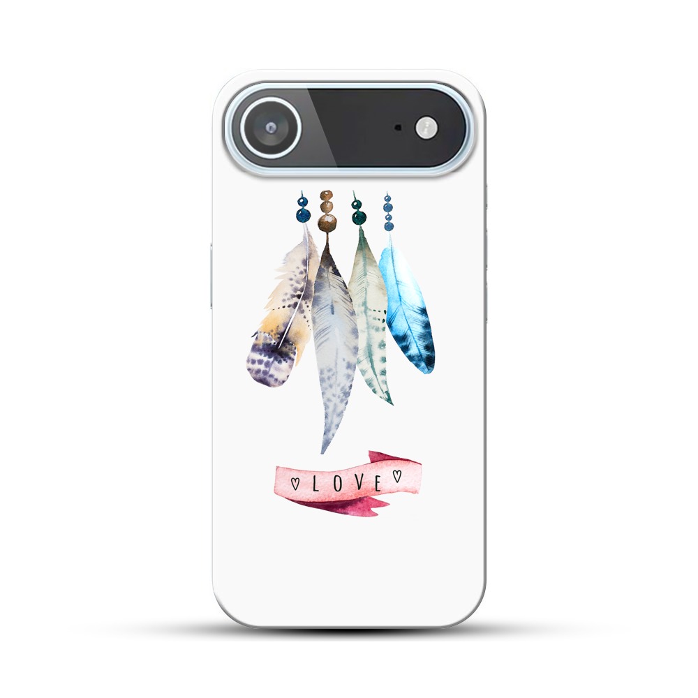 羽と愛 iPhone Airオリジナルハードケース