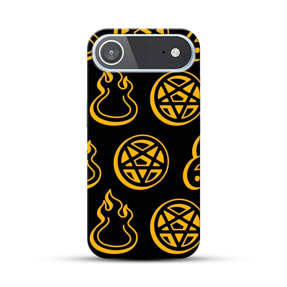 ハロウィンの悪魔のパターン iPhone Airオリジナルハードケース