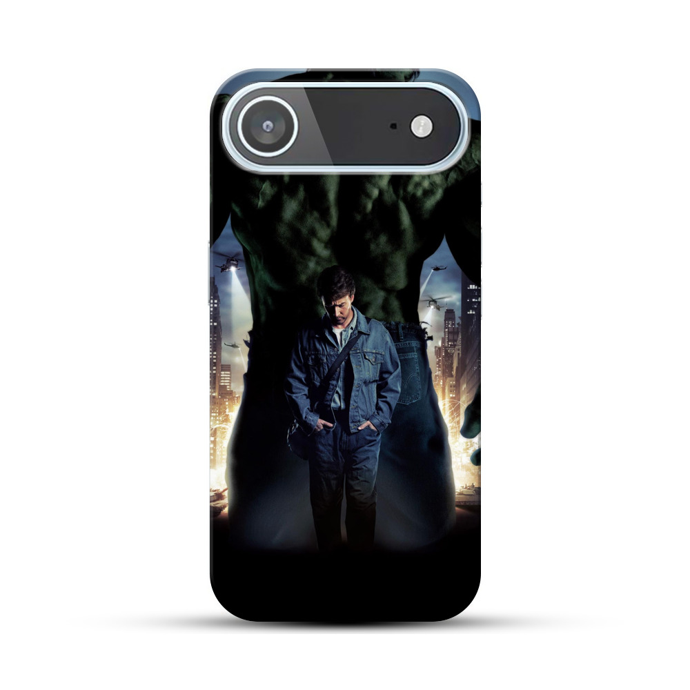 ヒーローと男性対比 iPhone Airオリジナルハードケース