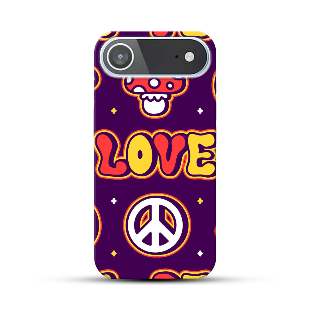 ヒッピー風レトロパターン iPhone Airオリジナルハードケース