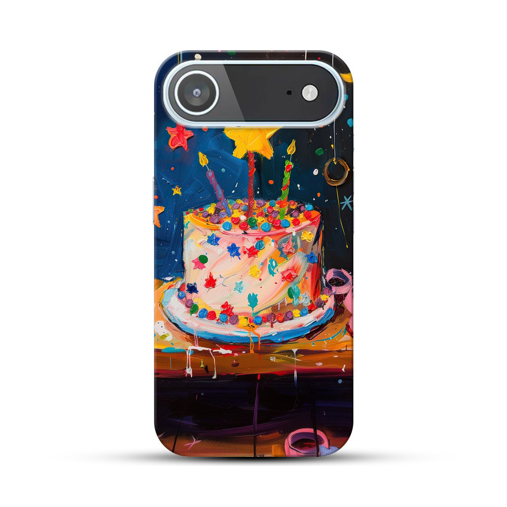 星飾りの誕生日ケーキ iPhone Airオリジナルハードケース
