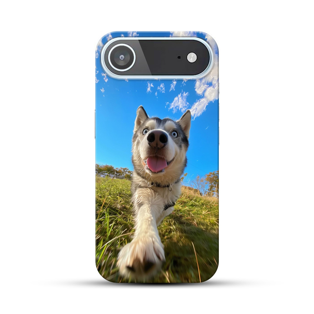 青空のハスキー犬 iPhone Airオリジナルハードケース