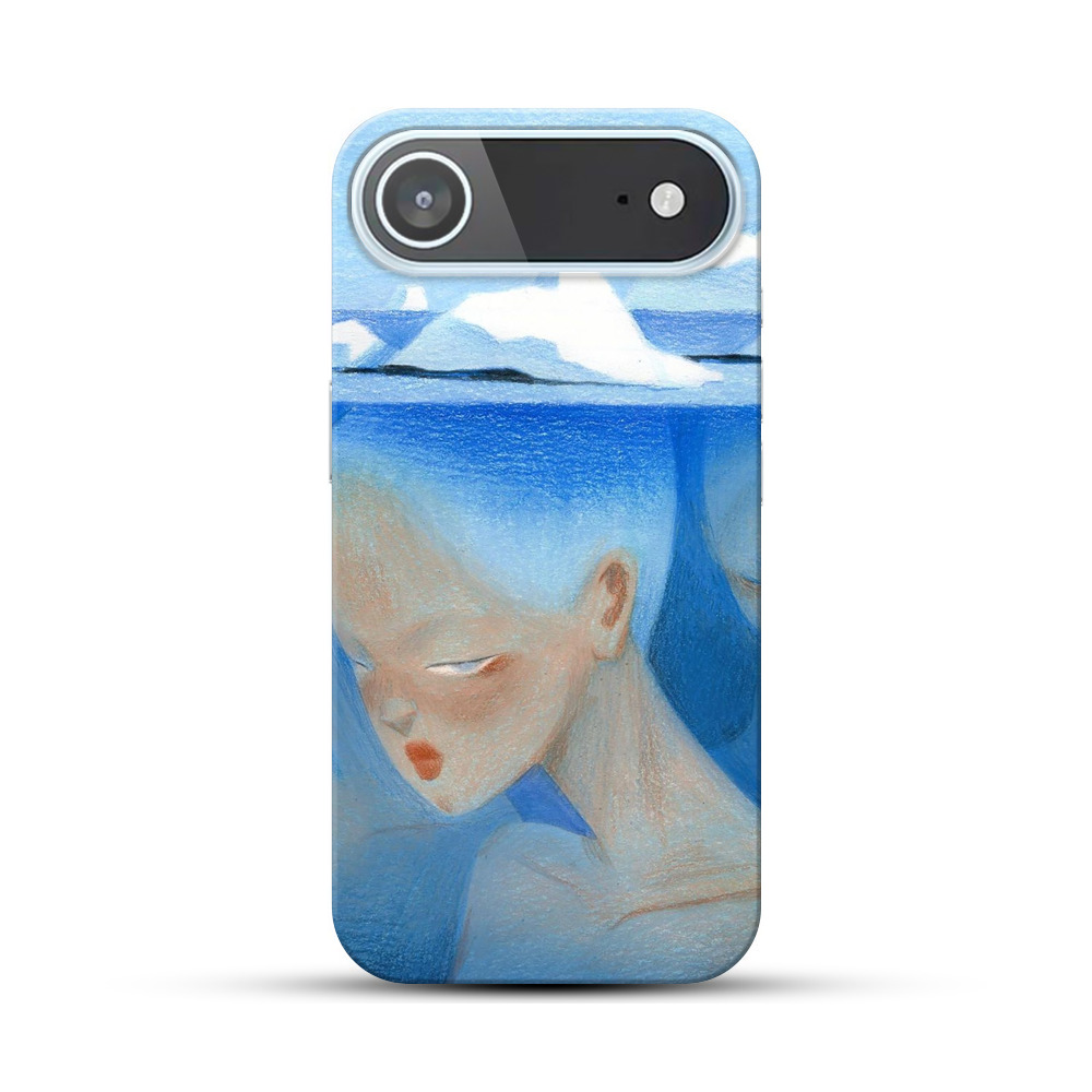 氷山と人の顔の幻想 iPhone Airオリジナルハードケース