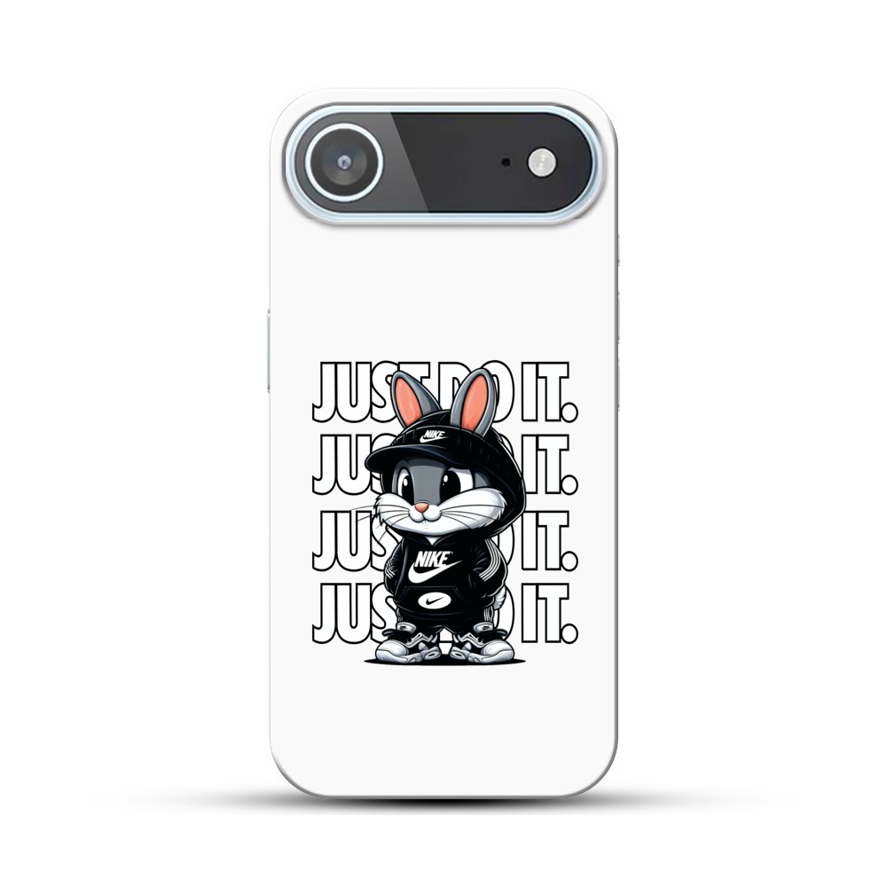 カジュアルなうさぎのデザイン iPhone Airオリジナルハードケース