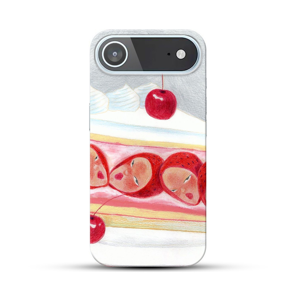 顔のいちごケーキ iPhone Airオリジナルハードケース
